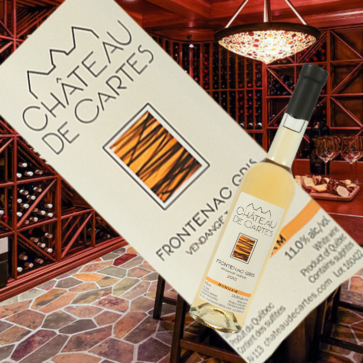 Вино из винограда Фронтиньяк Гри "Chateau De Cartes Frontenac Gris"