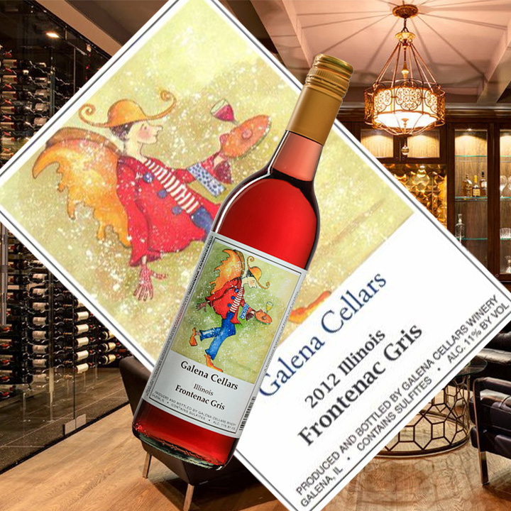 Вино из винограда Фронтиньяк Гри "Galena Cellars Illinois Frontenac Gris"