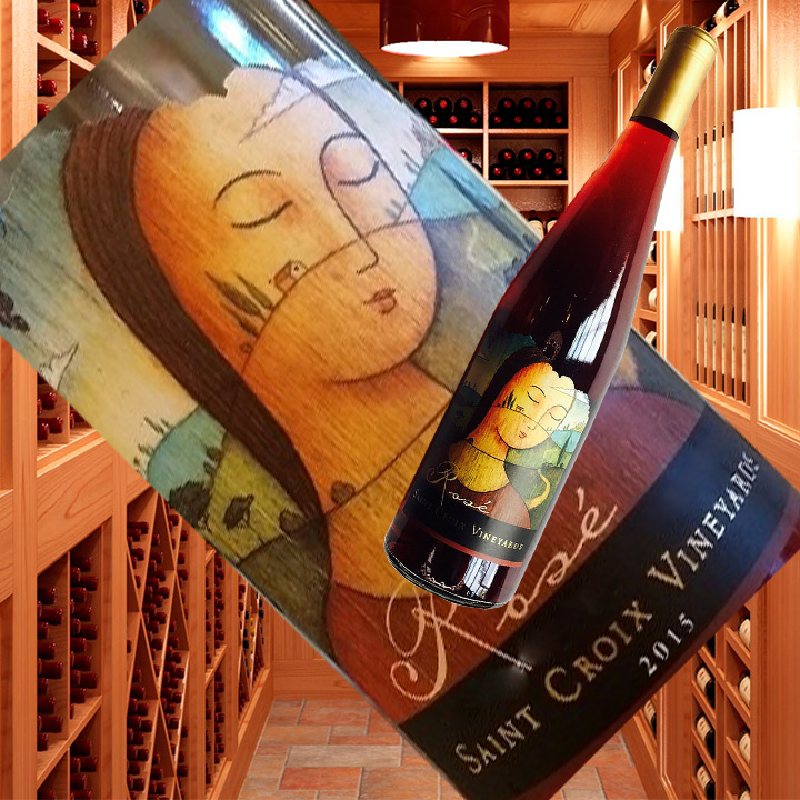Вино из винограда Фронтиньяк "Saint Croix Vineyards Frontenac Rose"