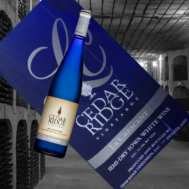 Вино из винограда Ла креснт "Cedar Ridge Vineyards La Crescent"