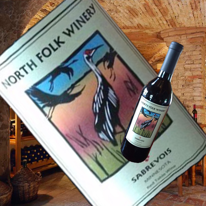 Вино из винограда Шабреву 'Smokie Ridge Vineyard 'North Folk Winery Sabrevois'